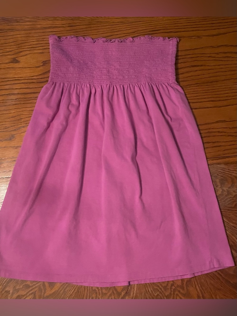Women’s Old Navy Strapless Purple Smocked Tube Dress Size L